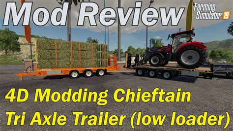Chieftain Tri Axle Low Loader V1 0 Gamesmods Net Fs19