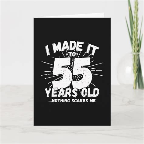 55 year old birthday funny 55th birthday meme card zazzle