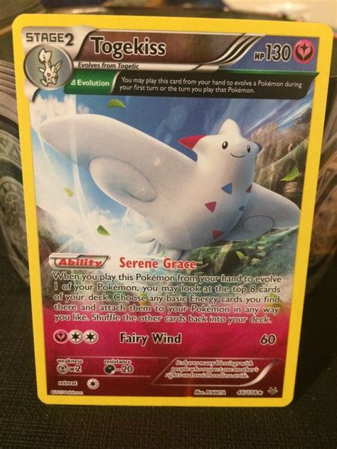 Maybe you would like to learn more about one of these? Details about Pokemon Card | Togekiss | Rare Holo #46 XY Roaring Skies Beautiful 💕 | Mint 🔎 ...