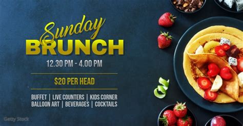 Sunday Brunch Template Postermywall