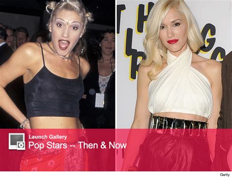 Gwen Stefani Turns 44 See More Pop Stars Then And Now