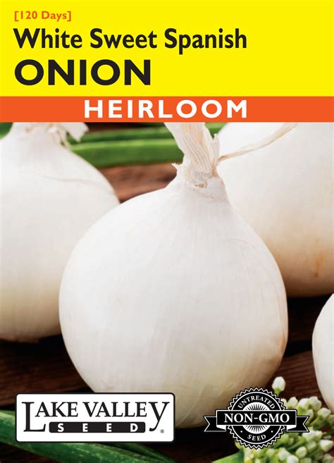 Onion White Sweet Spanish Long Day Item 3933 Lake Valley Seed