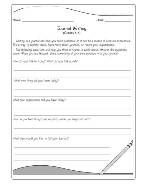 Out in the milky way, there is an alien curious about earth. 18 Best Images of 5th Grade Writing Prompts Worksheets - Fall Writing Prompts, 6th Grade ...