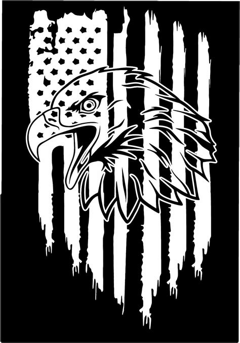 2pcs American Flag America Bald Eagle Medic Vinyl Sticker Decal 26