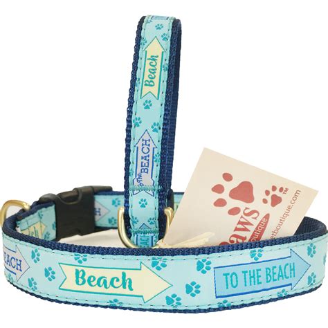 Nautical Dog Collar Beach Dog Collar And Coastal Dog Collars