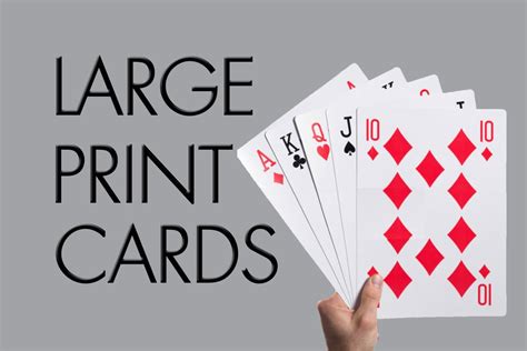 Large Print Playing Cards Youtube