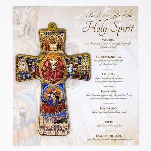The holy spirit is not just some ancient, nebulous being. CATHOLIC GIFT SHOP LTD - Confirmation Cross - 7 Gifts of ...