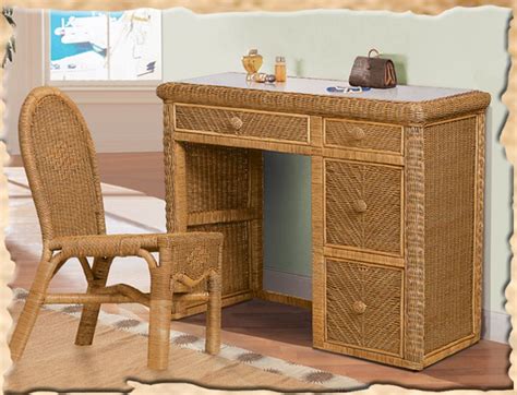 Wicker rattan chest dresser 5 drawer wood tropical santa cruz. Santa Cruz Honey Stain Desk and TV Stand | Desk, chair set ...