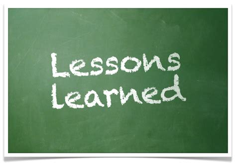 Lessons Learned Learning Development Study Blog