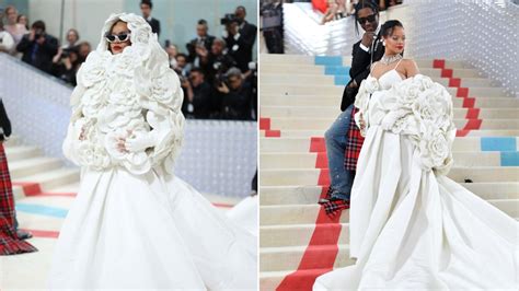 Rihannas Late But Definitely Worth The Wait At Red Carpet Of Met Gala