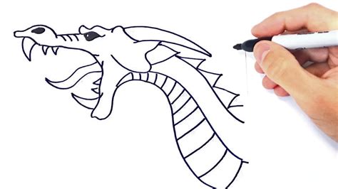 Cómo Dibujar Un Dragon Paso A Paso Dibujo De Dragon