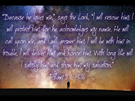 Psalm 9114 The Lord Says I Will Rescue Those Who Love Me I Will