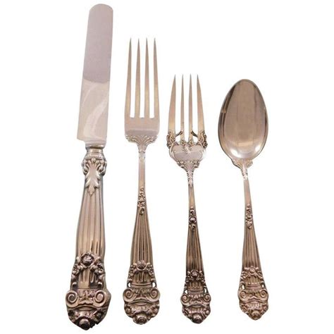 Georgian By Towle Sterling Silver Flatware Set For 8 Service 32 Pieces