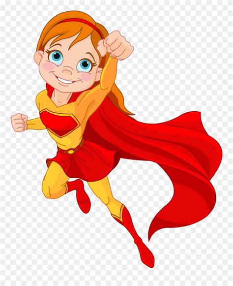 Download Supergirl Clip Superwoman Cartoon Super Hero Girl Png