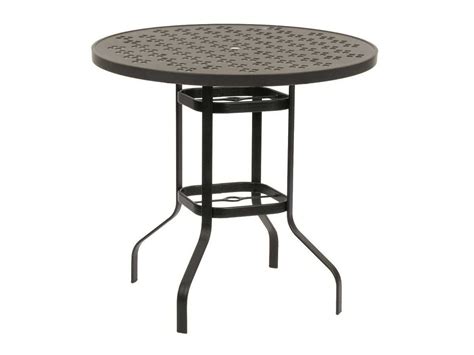 Suncoast Patterned Square Aluminum 36 Square Bar Height Table With