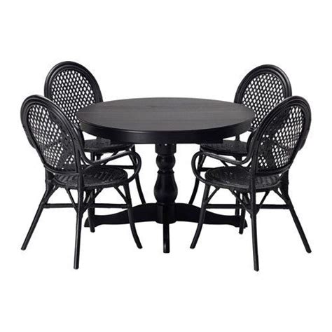 Ikea offers everything from living room furniture to mattresses and bedroom furniture so that you can design your life at home. Ikea Table and 4 chairs, black, rattan black 18204.2017 ...