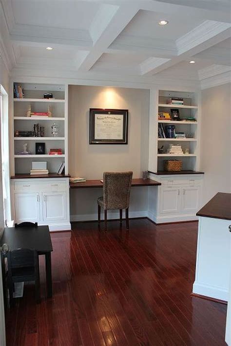 Awesome Built In Cabinet And Desk For Home Office Inspirations 67