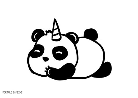 Pandacorno Disegni Kawaii Da Colorare Animali Disegno