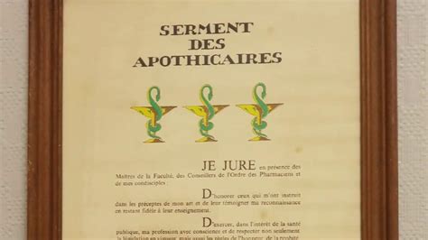 Serment Des Apothicaires Pharmacie Caducée Pochoir Main 1930 Vintage