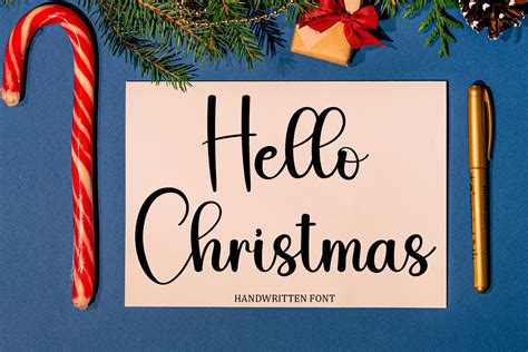 Hello Christmas Font By Harlek Studio · Creative Fabrica