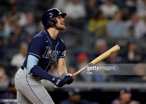 Josh Lowe Of The Tampa Bay Rays Hits A Home Run In The Eighth Inning