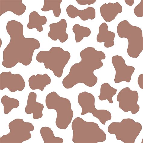 Brown Cow Print Seamless Repeat Digital Pattern Repeat For Etsy