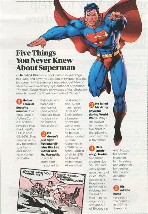 Five Things You Never Knew About Superman Superman Love Superman