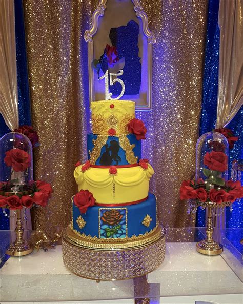Beauty And The Beast Cake Inspiration For Your Quinceañera Mi Padrino