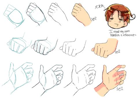 draw anime hands step by step