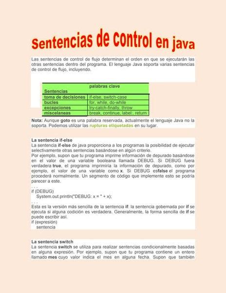 Las Estructuras De Control En Programación Presentacion