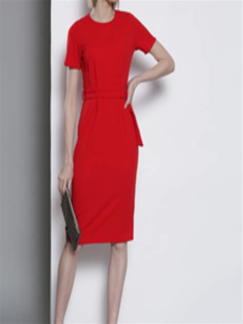 Buy Dorothy Perkins Women Red Solid Sheath Dress Dresses For Women 9307667 Myntra