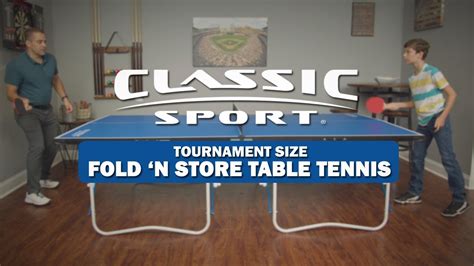 Classic Sport Fold N Store Table Tennis Table Youtube