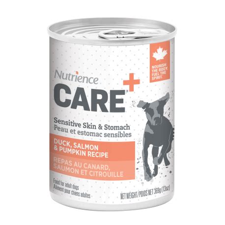 We formulate this wet dog food for easy digestion, so it's gentle on your dog's stomach. Sensitive Skin & Stomach Canned Dog Food 369g - Nutrience ...