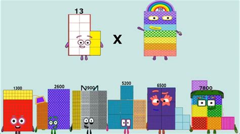 Numberblocks 13 Times Table Stage 1 To 4 And Generate Value Up To 13