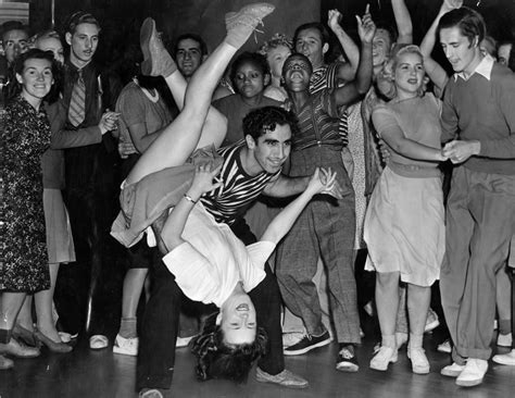 Couple Swing Dancing In The 1940s Swing Dancing Swing Dance Dance