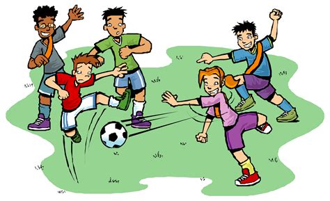 Kids Playing Soccer Clipart Free Image Download