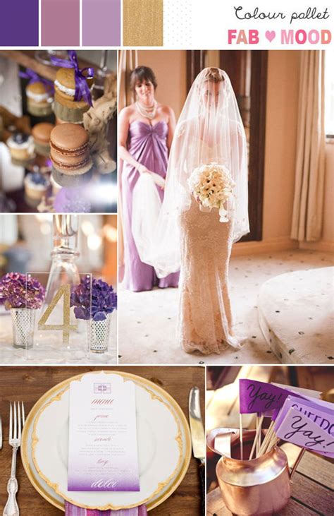 Lavender Gold Wedding Colors Purple Gold Wedding Ideas