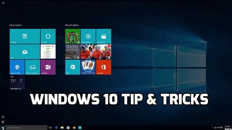 Windows 10 Tip And Tricks Youtube