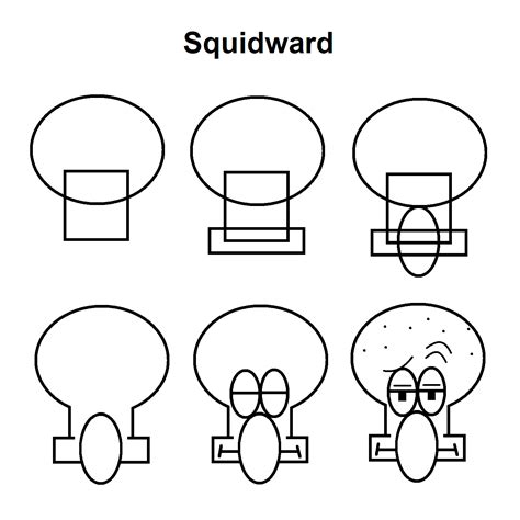 Squidward Easy Drawing How To Draw Squidward Suicide From Creepypasta