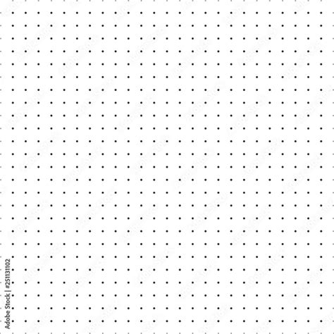 Dot Grid Vector Paper Graph Paper On White Background Stock Vector