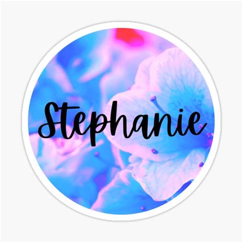 Stephanie Name Stickers Redbubble