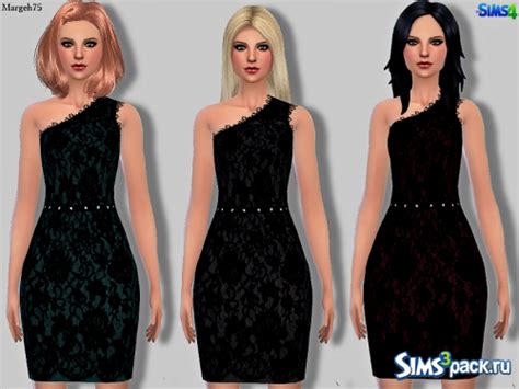 Скачать платье Precious Lace Dress от Margies Sims для Симс 4
