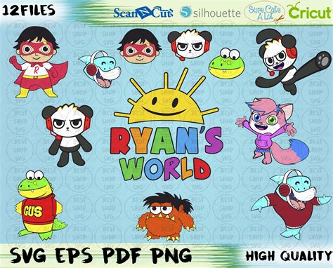 Kai, jay, cole, zane, lloyd and nya to save the world. Ryans World svg Ryans svg Ryans World Toy PNG Party | Etsy