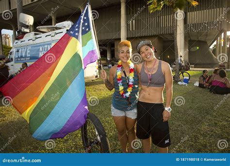 Marriage Equality Rally At The Hawaii State Capital Editorial Stock Photo Image Of Governor