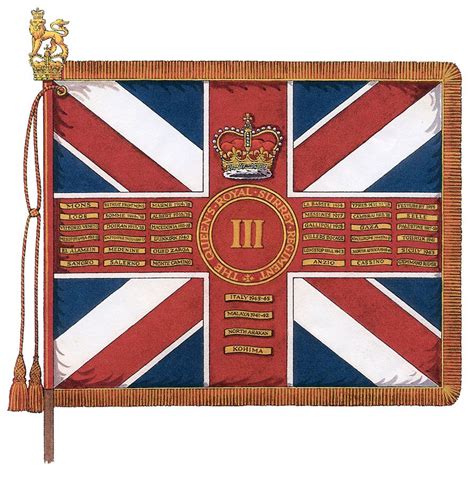 3rd And 4th Battalions The Queens Royal Surrey Regiment Ta Colours