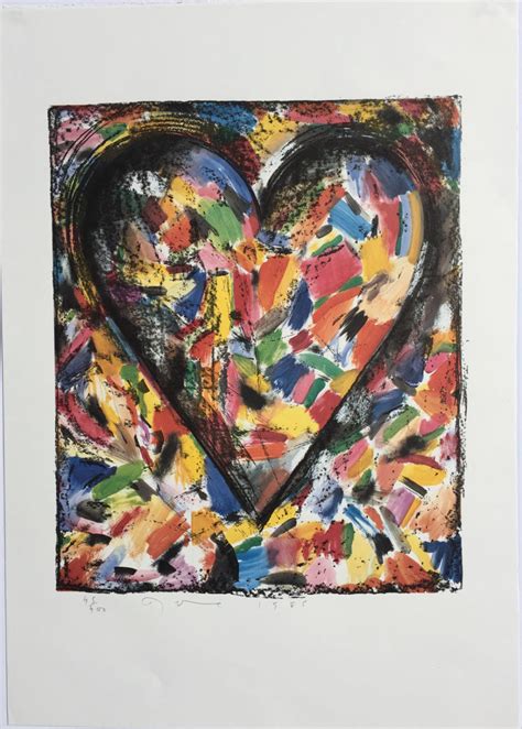 Jim Dine The Confetti Heart 1985 Denis Bloch Fine Art Gallery