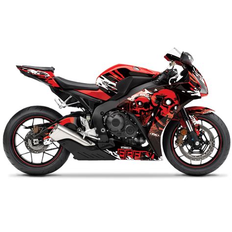 Find images of sport bike. Honda Skull Complete Graphic Wrap Kit