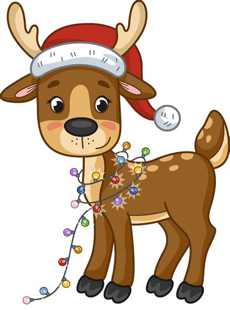 Reindeer Clipart Transparent Background Whimsical Reindeer Cliparts