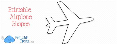 No need to register, buy now! Printable Airplane Shapes — Printable Treats.com