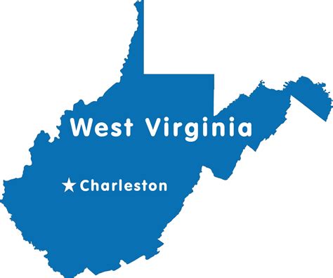 West Virginia Capital Map Large Printable High